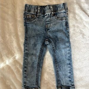 Kids Light Wash Denim Jeans with Elastic Waist